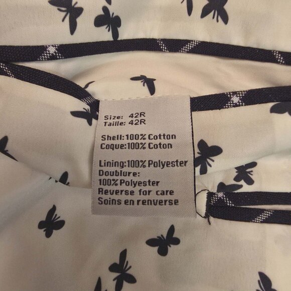 PAISLEY & GRAY BLAZER COAT JACKET BLUE WHITE CHECKED SIZE 42R - Picture 12 of 16